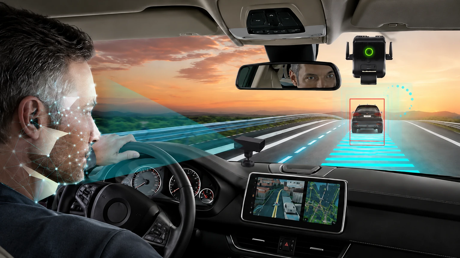 Richmor Smart AI Dashcam ADAS and DSM fleet safety system