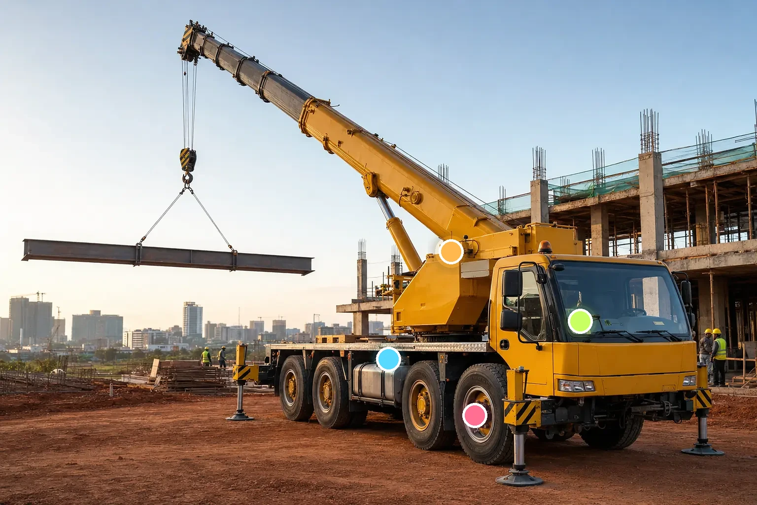 Mobile solution image with device markers matching the legend