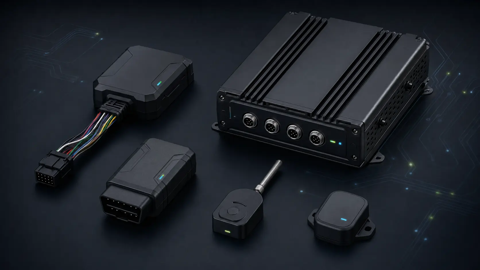 Professional GPS tracking and telematics hardware components